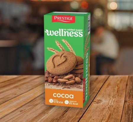 بسكويت wellness والكاكاو بدون سكر